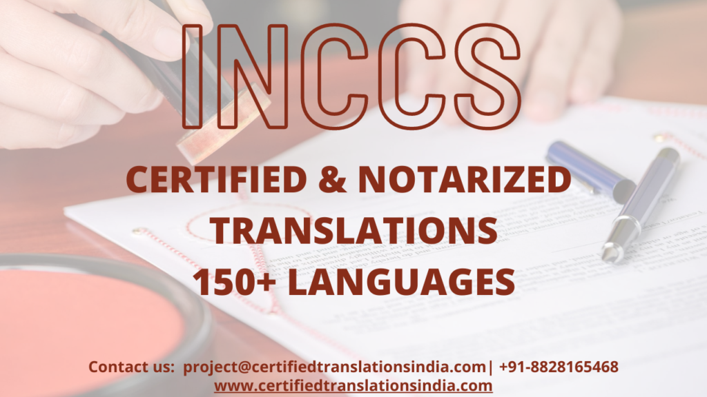 Certified & Notarized Translations